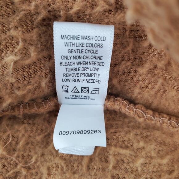 Koolaburra by‎ Ugg Popcorn Sherpa Cardigan Tan Camel Womens Large Pre-Owned - Picture 6 of 6